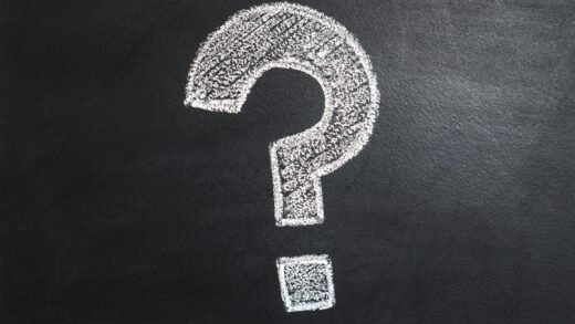 A conceptual image featuring a question mark drawn on a chalkboard, ideal for problem-solving contexts.